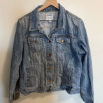 Old Navy  Y2K Jean Denim Medium Wash Jacket Trucker Cotton Women's XL Photo 0