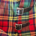 FLORENCE WALSH Vintage Plaid Pleated Wool Kilt Size 14 Red Photo 10