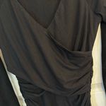 Sundance  Vanessa Faux Wrap Ruched Side Black Top Size Small Photo 5