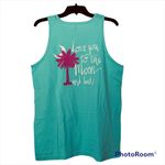 Tank top Love You to the Moon and Back M Green Size M Photo 4