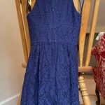 B Darlin B. Darlin Navy Blue lace halter neck mini dress Photo 1