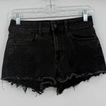 American Eagle  high rise shortie black floral laced 4 Photo 0