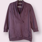 Citizens of Humanity Eggplant Purple Surplice Pullover Sweater Size Large Photo 0
