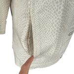 Denim & Co cream colored spotted collared 3/4 sleeve jacket size small Photo 6