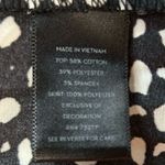 Vera Wang SIMPLY VERA By  Ruffle Bottom Ribbed Top Black White Maxi Dress Size L Photo 14