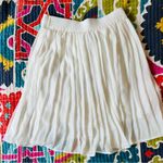 Princess Polly Gia White Ivory Cream Pleated Mini Skirt Size 0 Photo 1