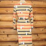 Vintage 60's Lanvin Cocktail Shirt Dress Gold Size M Photo 4