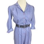 Vintage 90’s Byer Too! Blue Button Down Cotton Blend Jumpsuit S Blue Photo 3