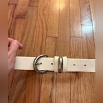 Donna Karan  White Genuine Leather Belt Photo 4