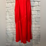 Reiss Leonie Red Wrap MIDI Dress Women’s 2 Feminine Silky V-Neck Classy Photo 9