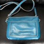 CHAPS Teal Turquoise Green Vegan Leather  Crossbody Bag Clutch Embellishment Photo 1