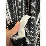 St. John ombre vertical stripe tweed Knit Long Cardigan Jacket Women's 10 Fringe Photo 6