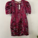 Minuet Floral Puff Sleeve Mini Dress NWT Photo 2