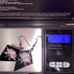 Vintage Mexican Silver Mother of Pearl Inlay Diamond Photo 4