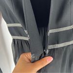 XOXO  Sequin Embellished Embroidered Chiffon Hem V Neck Peplum Jacket Size S‎ Photo 9