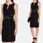 Karen Millen Black Belted Tuxedo Forever Pencil Dress sz 8 Photo 0