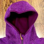 Columbia Womens Raspberry Wine Knit Full Zip Fleece Lined Zip Pockets Hoodie Lrg Photo 4