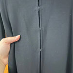 ESCADA BLACK LONG LINE DUSTER OVERCOAT Size 10 Photo 5