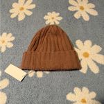 Vince  Pink Ribbed Knit Beanie Photo 1