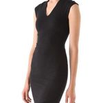 Helmut Lang $595  asymmetrical hem little black dress M Photo 3