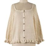 Women’s Natural Color Crochet Button Photo 0