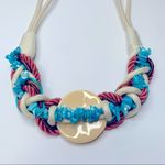 Vintage Leather Shop 80s Braided Elastic Rope Belt Photo 2