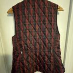 Charter Club Quilted size small black and red plaid vest. Wear for your Christmas card photos Photo 4