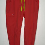 FIGS  Zamora Jogger Scrub Pants Hot Coral Pink Size Medium Photo 0