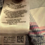 Columbia  pink and blue button up long sleeve size M Photo 6