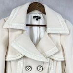 Bebe  Womens Belted Pea Coat S Minimalist Y2K Outerwear Parisian Chic Old Money Photo 1