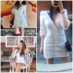 Reformation white/off white 100% Linen mini dress NWT Photo 6