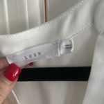 Lush Clothing Lush Nordstrom size large White 3/4 Sleeve Oversized Blouse sheer versatile Photo 4