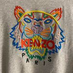 Kenzo Paris grey sweatshirt tiger embroidered multicolor authentic Large Gray Photo 2