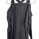 Juicy Couture Gray Shoulders Cut outs V-Neck Top with rhinestones Size Small Photo 5