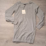 Pam & Gela  Destroyed Off The Shoulder Gray Dress Size P Photo 2