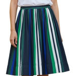 Banana Republic BANANA REPUBLIC Multi Stripe Shirred Mini Skirt Pockets EUC 4 Tall Photo 0