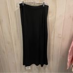 Liz Claiborne Vintage 90’s-Y2K black stretchy elastic waist mermaid whimsigoth maxi skirt Photo 3