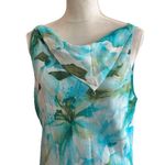 Donna Ricco Vtg Floral Dress Fairycore Cowl Neck Y2K Ruffle Hem Size 16 Asymmetrical Hem Photo 1