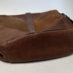 Fossil  Satchel Crossbody Bag Purse Flap Buckle Closure Cow Hide Leather Brown Photo 6