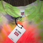 RE/DONE Hanes ReDone Neon Spiral Dye Raglan Crewneck XS NWT Photo 3