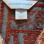 Christopher & Banks Christopher Banks Jacquard Tapestry Blazer Jacket Full Zip Burgundy Womens XL Photo 6