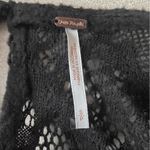 Free People Size Small Black Lace Sweater Dress Puff Sleeve Excellent Condition Photo 4