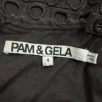 Pam & Gela  Black Eyelet Short Romper Women’s 4 Photo 2