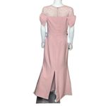 JS Collections  Crew Neck Bow on Sleeve Zipper Back Stretch Crepe Dress Sz 8 Photo 2