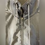 Catalina  Lightweight Metallic Silver Windbreaker Jacket Ladies Size Medium Photo 2