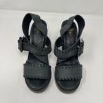 John Fluevog Tuggawar Hopscotch Black Strappy Heels (6.5) Photo 1