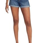 Gap Mid-Rise Cuffed Hem Medium Wash Blue Jean Denim Shorts Size 4 Photo 0