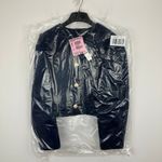 J.Crew  Tweed Bomber Lady Jacket Navy Wool Blend Preppy Cropped Relaxed US 12 NWT Photo 5