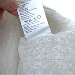 Anthropologie NWT  “Tiny” Ivory Crochet Knit Embellished Sleeveless Tiered Top Photo 9