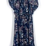 Adrianna Papell Womens Off Shoulder Blouson Burnout Dress Dress Purple Blue Sz 6 Photo 2
